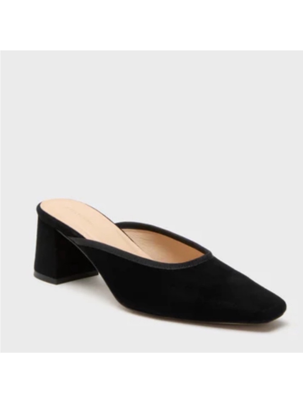 Tuckernuck Black Slip-On Block Heel Mules